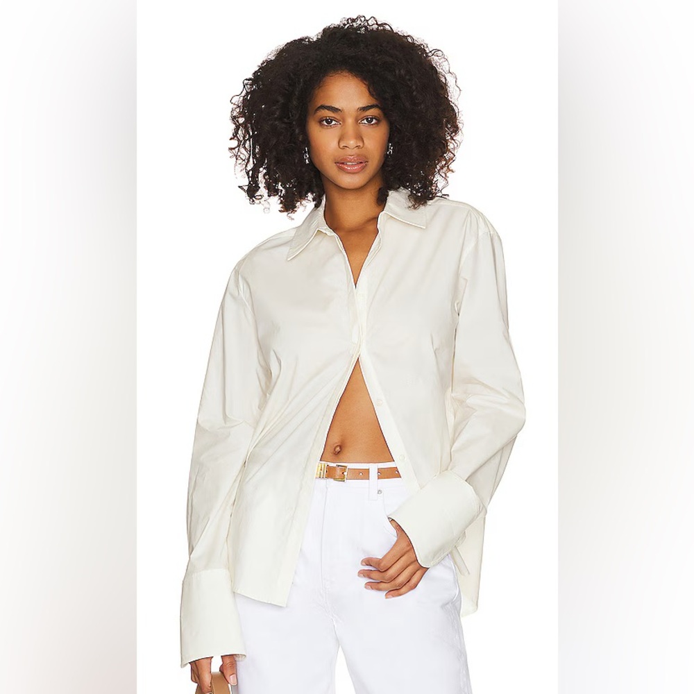 L’Academie Elegant dress shirt top 🤍 brand new